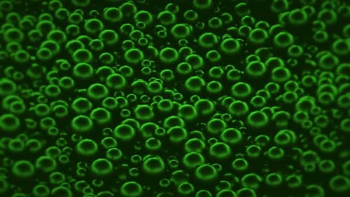 Green Bubles Background