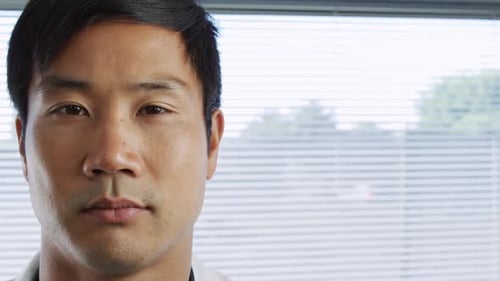 Smiling Doctor Close-Up, Health Professional Portrait