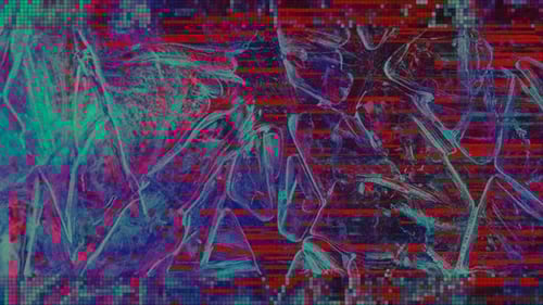 Animated Glitch Static Digital Noise Abstract Background