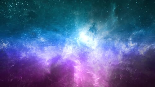 Abstract Animated Space Nebula Background