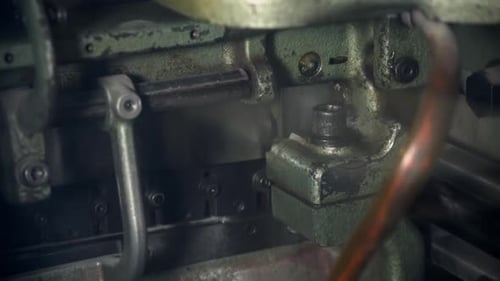 Vidéo de la machine d'impression en gros plan Peores