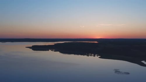 Calm Lake After Sunset
