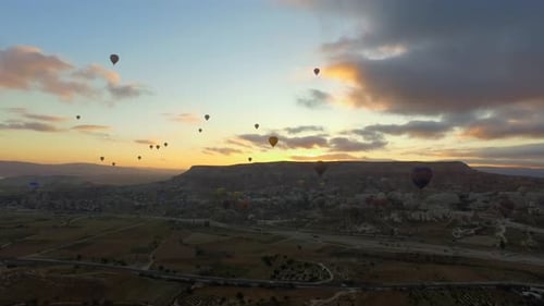 Cappadocia Hot Air Balloons at Picturesque Sunrise