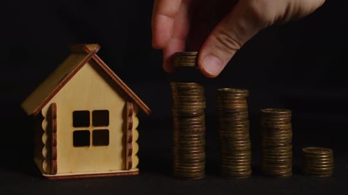 Loans for Real Estate Gold Coins and Toy House