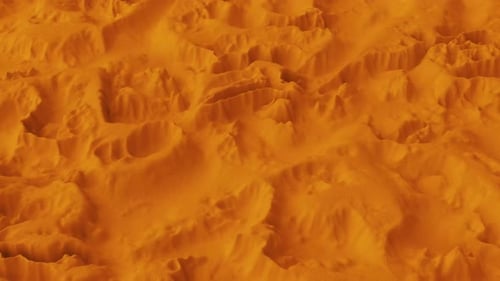 Abstract Flowing Sand Dunes Surface Animation