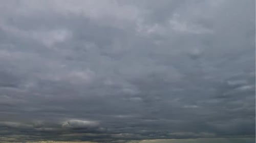 Time Lapse of Grey Overcast Sky and Clouds