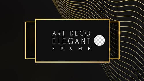 Marco dorado Art Deco