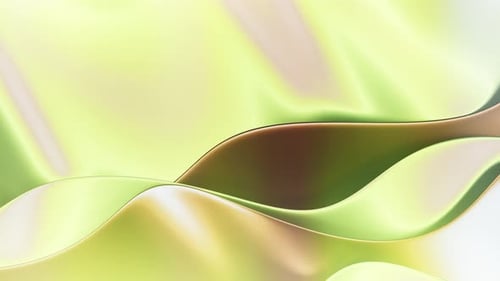 Elegant Wavy Corporate Yellow Green Background