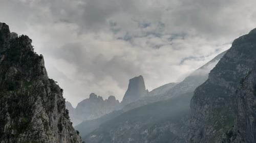 Scenic Mountains With Dramatic Clouds
