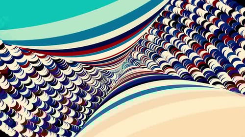 Abstract breathtaking psychedelic optical illusion of circles on black background