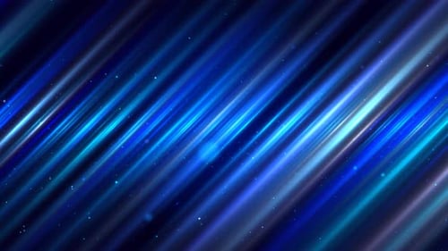 Dynamic Blue Glowing Light Streaks Background Loop