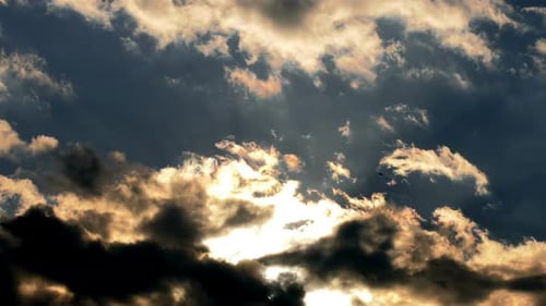 Rainy Dark Clouds Time Lapse 1