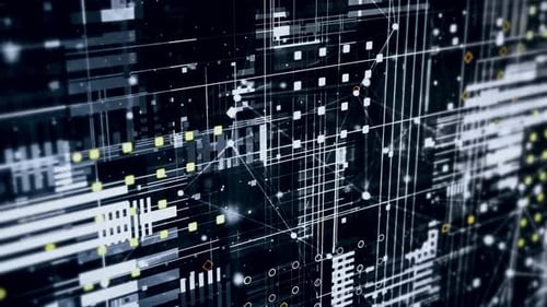4K Circuit digitaler und technologischer Hintergrund - Loopable
