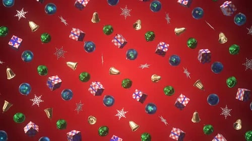 Christmas Decoration 3D Background 05