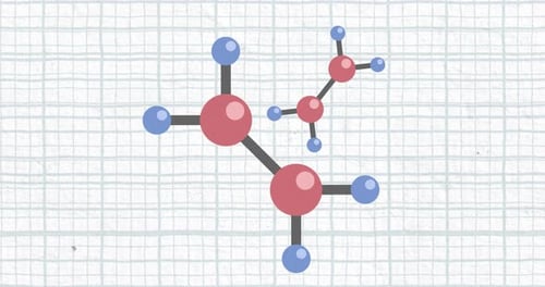 Animated Rotating Molecular Structures Science Background