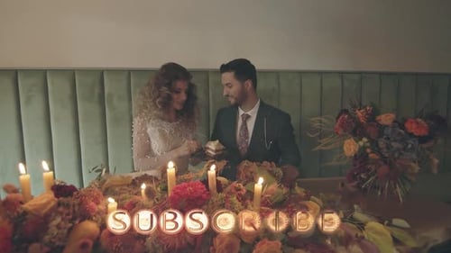 Fiery Light Bulb Subscribe Text Reveal Animation