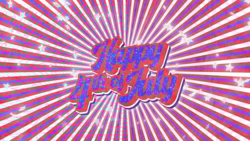 Happy Fourth of July Celebration Title Animation