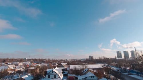 Winter City Scenery