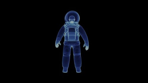 Das Hologramm eines Astronauten