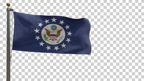 United States Great Seal Waving Flag Animation