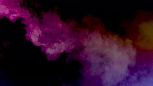 Medium Density Smoke Emerging From a Corner and Floats Slow in the Air