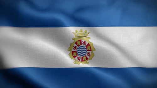 Jerez De La Frontera Flagge Spanien Loop-Hintergrund 4K