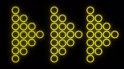 Neon Yellow Arrow Pointing Right Animated Background