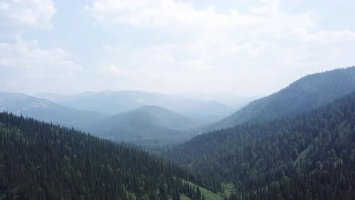 Drone View of Endless Mountain Landscapes.