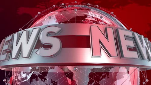 Fondo de noticias de transmisión en bucle