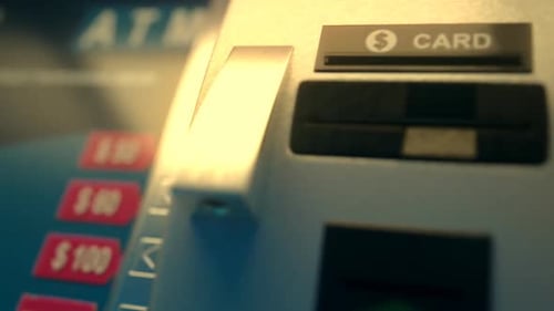 The ATM is used by bank customers to withdraw money and check account ballance.