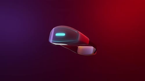 Futuristic Augmented Reality Headset Reveal Animation