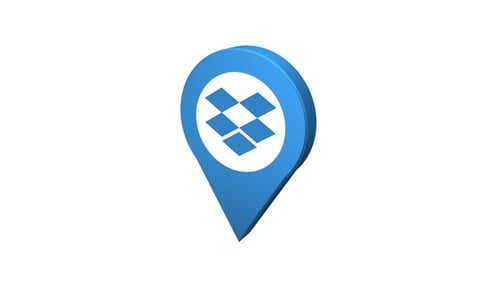 Icono de Pin de Dropbox 3D