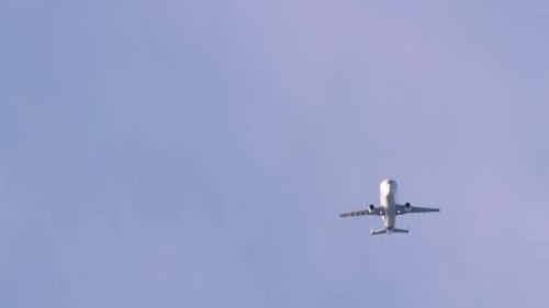 Wide Body Airfreighter in Sky