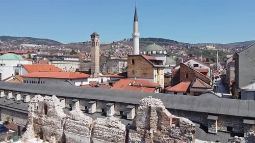 Aerial View Of Sarajevo City