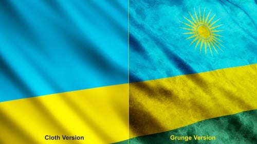 Ruanda-Flaggen