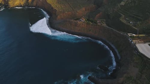 Incredible Mountain Scenery on the Ocean in the North of the Spanish Volcanic Island of Tenerife