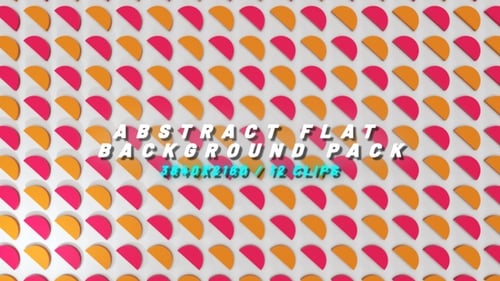 Abstract Geometric Pattern Animation with Changing Colorful Shapes