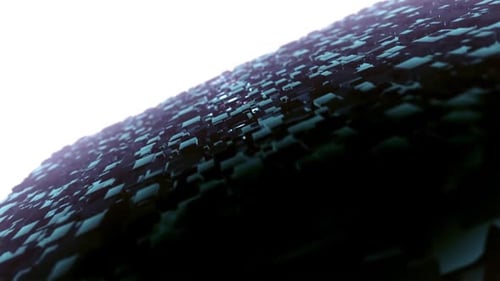 Abstract Geometric Flow of Dark Tech Cubes