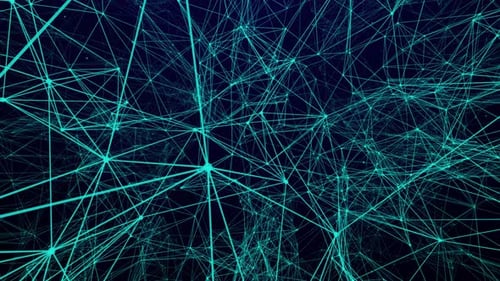 Futuristic Abstract Digital Network Animated Background