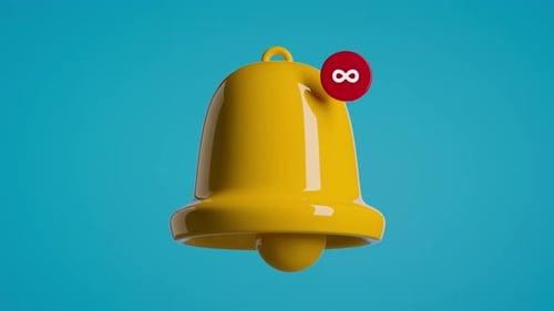 3D Notification Bell Ringing