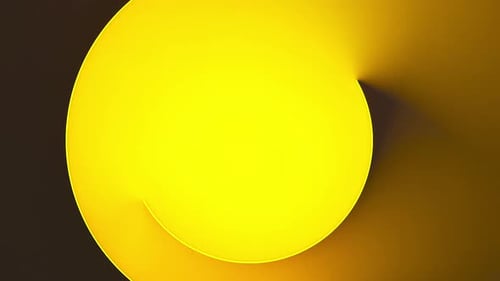 Light Yellow Semi Circles Abstract Seamless Loop Animation