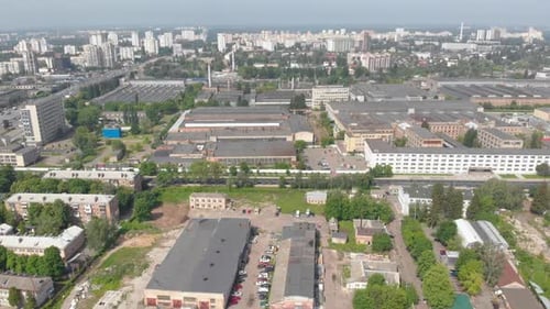 Industrial Buildings Aerial View