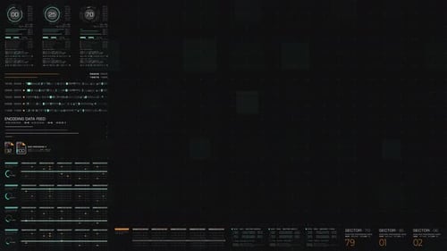 Futuristic graphic user interface head up display blank screen template 01