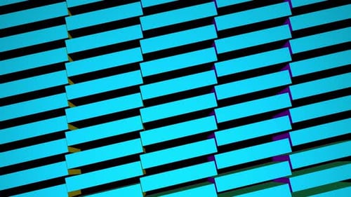 Retro Rotating Cube Column Shape Background Loop