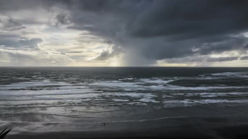 Regenwetter am Meer, Zeitraffer