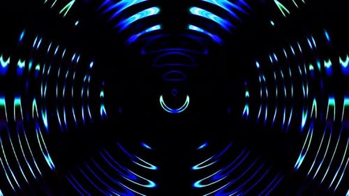circular lines rotating abstract blue color black background