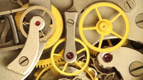 The Work Of The Mechanism Of The Ancient Clock 1.