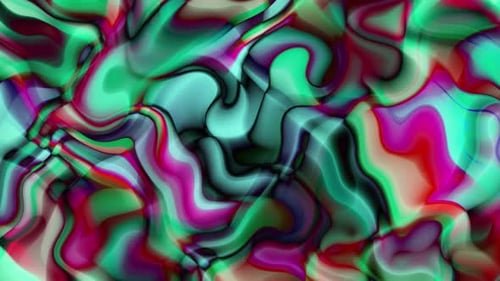 Abstract Fluid Liquid Colorful Flowing Background Loop