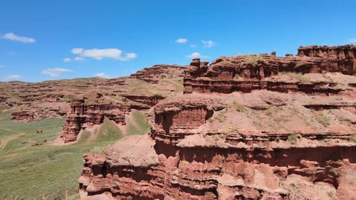Magnificent Red Rock Canyon Aerial View