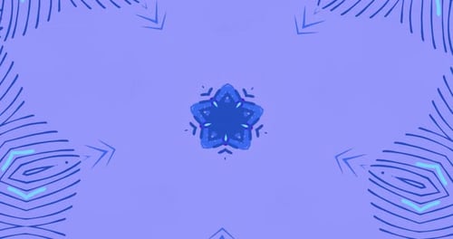 Animated Abstract Geometric Kaleidoscope Background